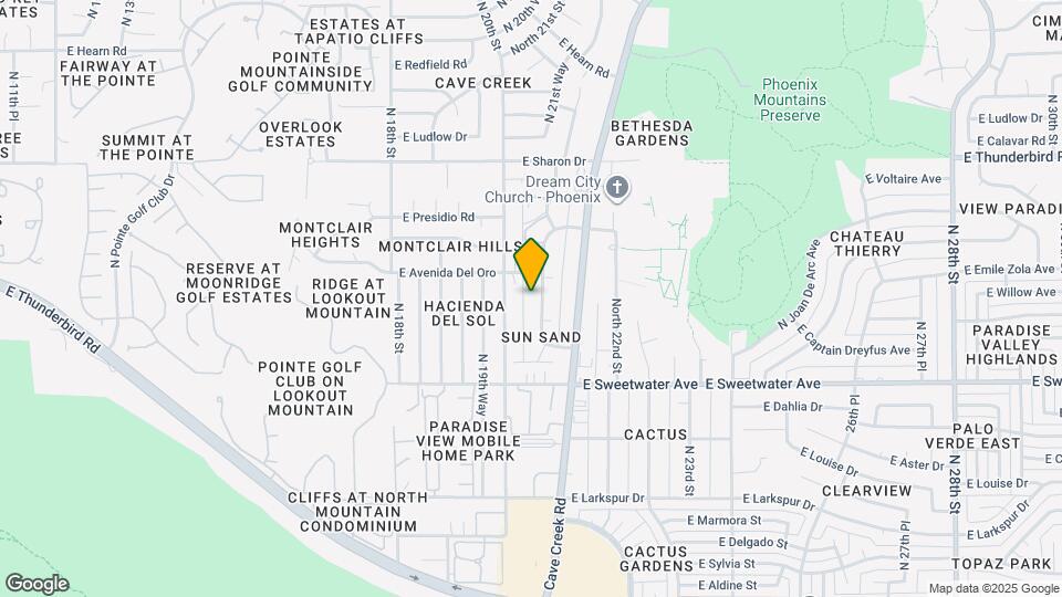 13230 N 21st Pl, Unit #3 Mapa y Detalles de la Ubicación