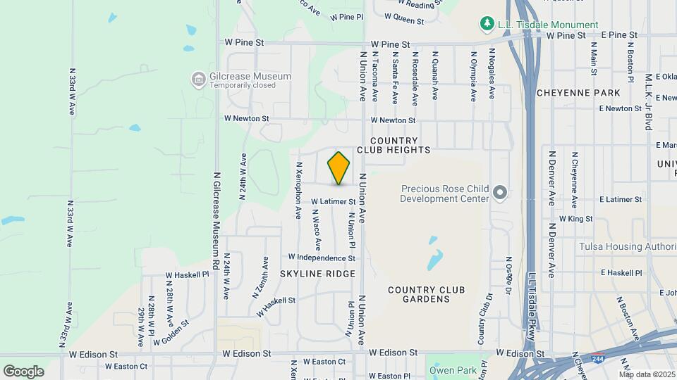1736 W Latimer Pl Map and Location Details