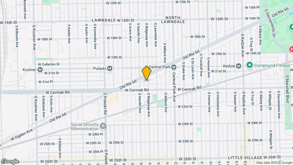 2120 S Ridgeway Ave Map and Location Details