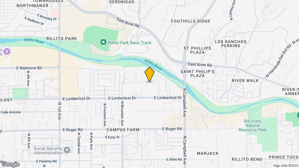 1502 E Prospect Ln Map and Location Details
