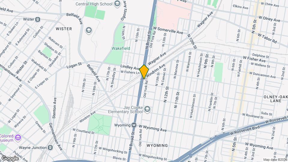 5011 N Broad St Map and Location Details