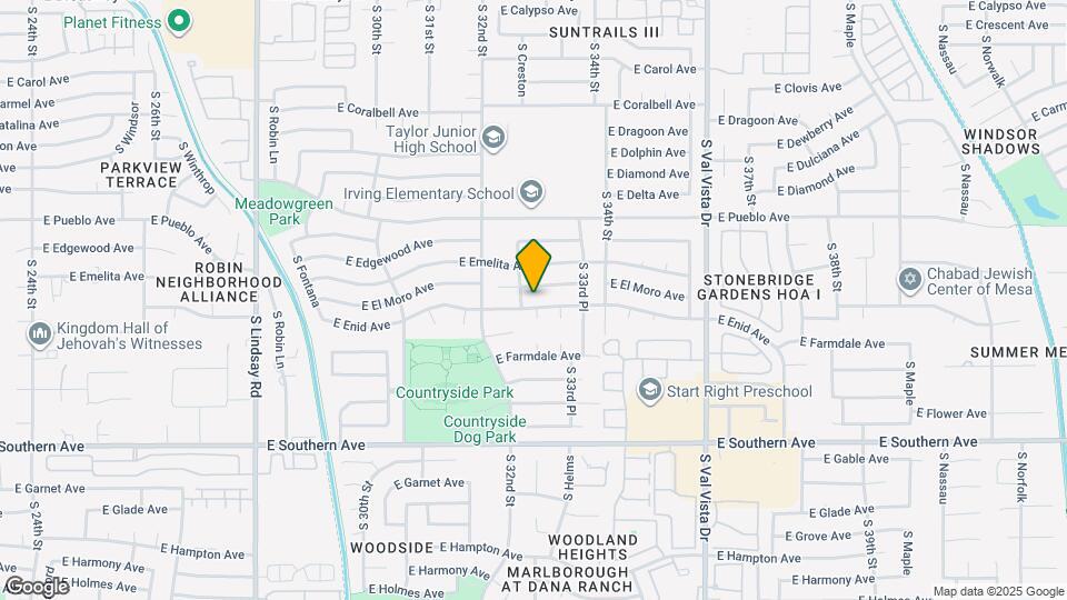 3262 E Enid Ave Map and Location Details