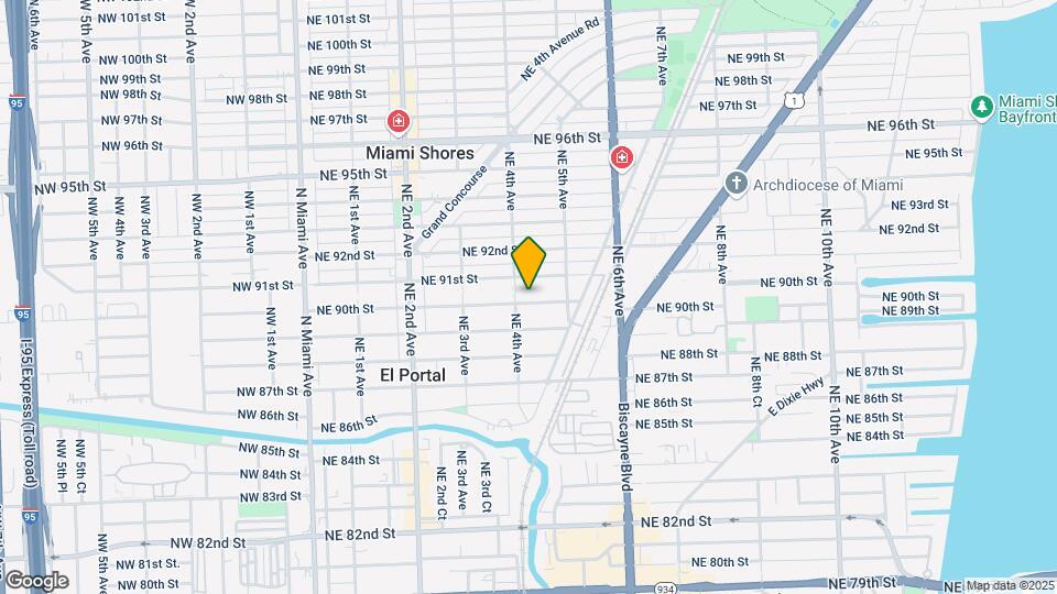 405 NE 90th St Map and Location Details