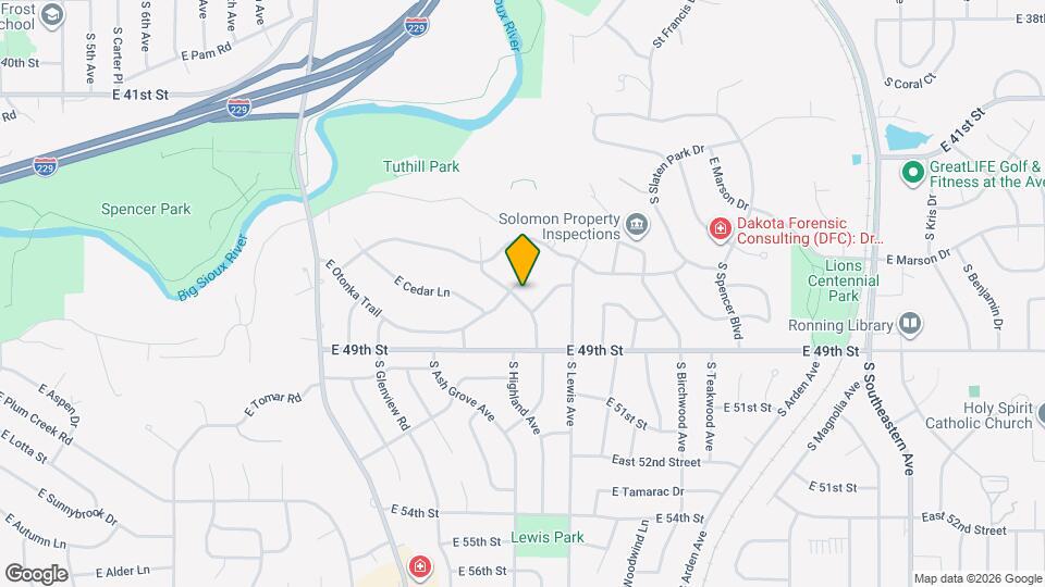 1801 E Otonka Ridge Mapa y Detalles de la Ubicación