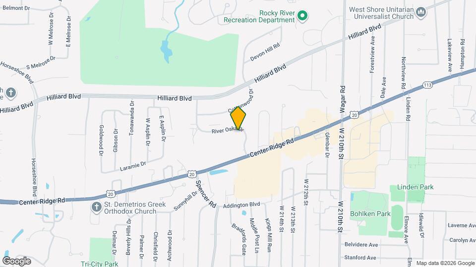 21921 River Oaks Dr Mapa y Detalles de la Ubicación