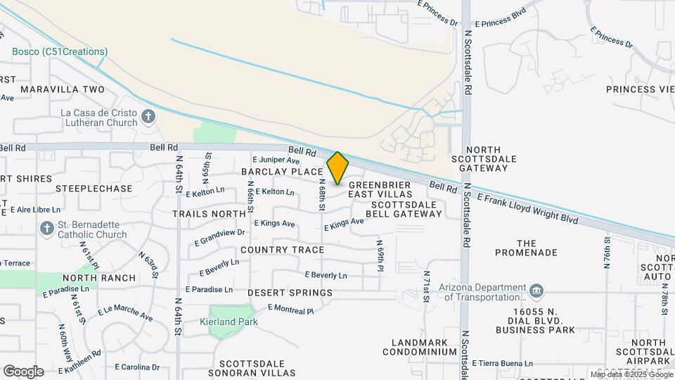 6822 E Kelton Ln Map and Location Details
