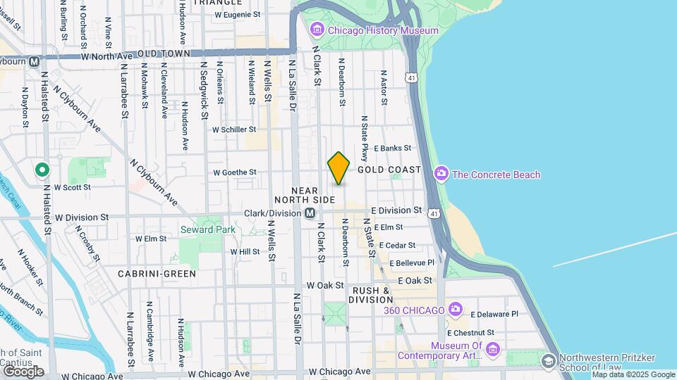1230 N Dearborn St, Unit 510 Map and Location Details