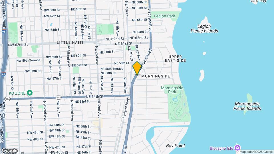 5615 Biscayne Blvd Map and Location Details