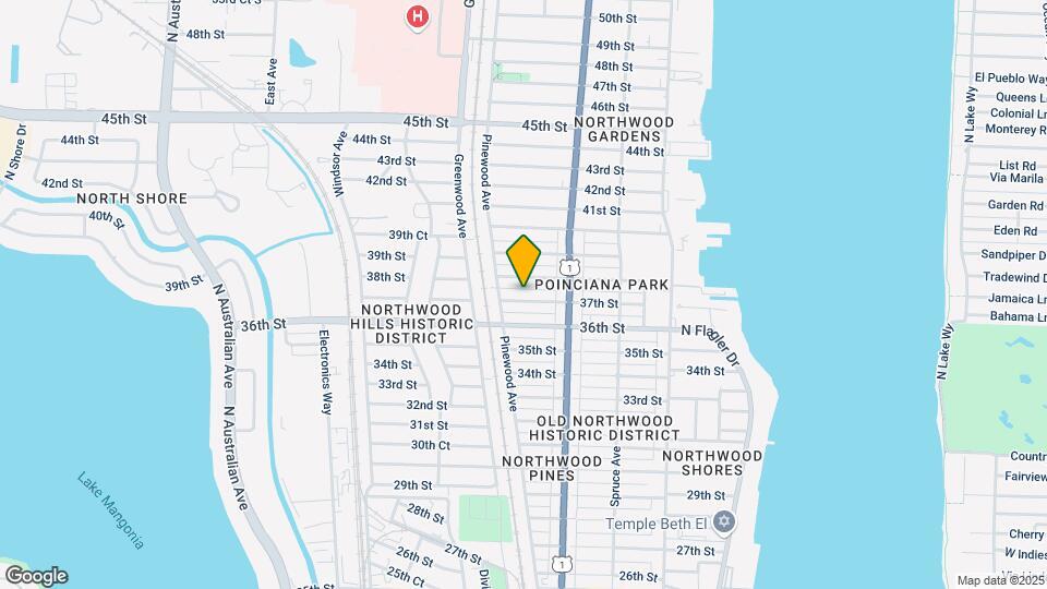 643 37th St Map and Location Details