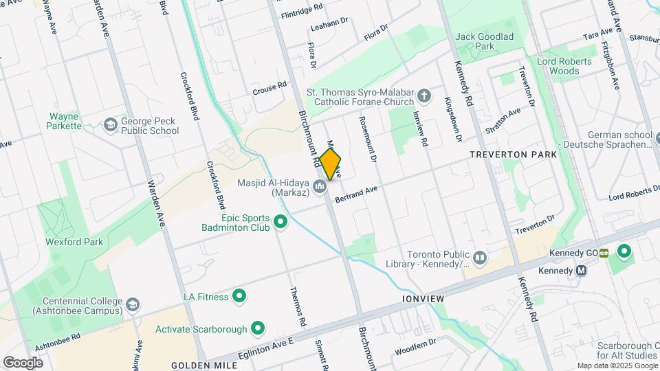 1083 Birchmount Rd Map and Location Details