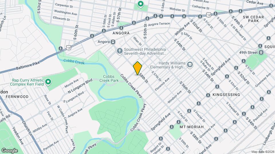 5813 Hadfield St Map and Location Details