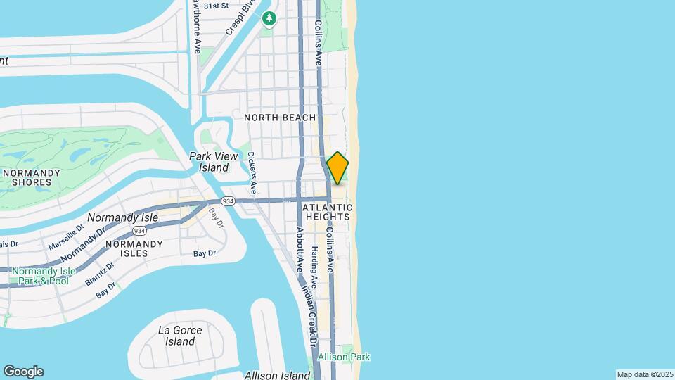 7135 Collins Ave Map and Location Details