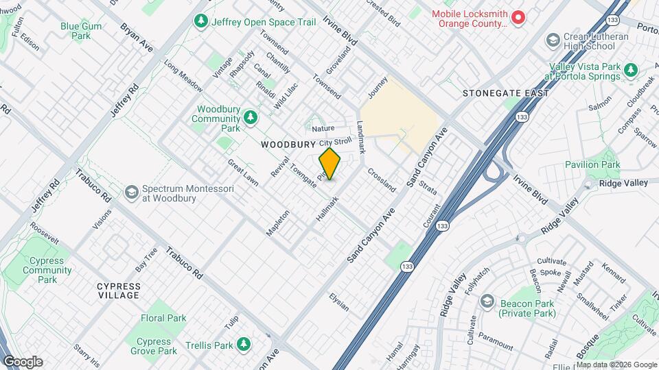 101 Hallmark Map and Location Details