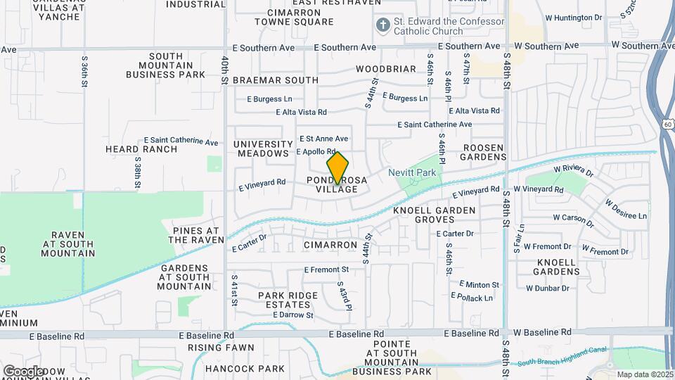 4265 E Vineyard Rd Map and Location Details