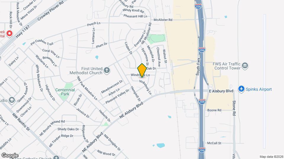 828 Vicksburg Ln Map and Location Details