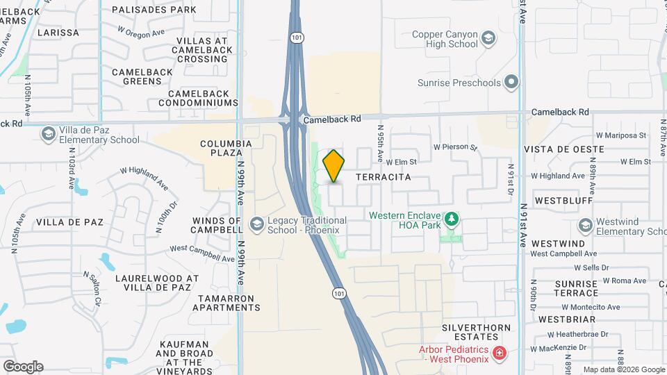 4723 N 96th Ln Map and Location Details