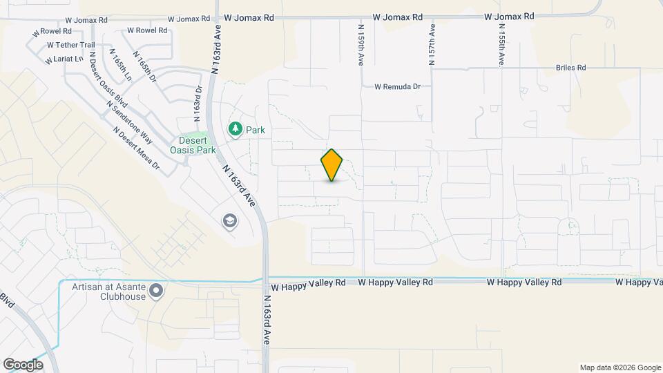 16009 W Cottontail Ln Mapa y Detalles de la Ubicación