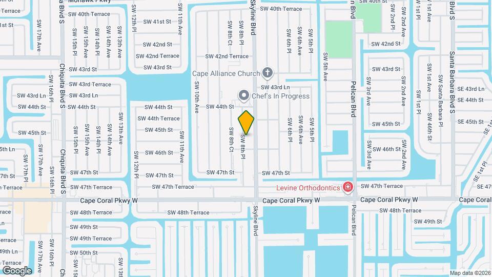 4525 SW 8th Pl Map and Location Details