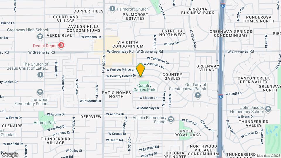 3230 W Port Royale Ln Mapa y Detalles de la Ubicación