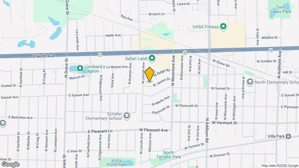 724 W James St Mapa y Detalles de la Ubicación