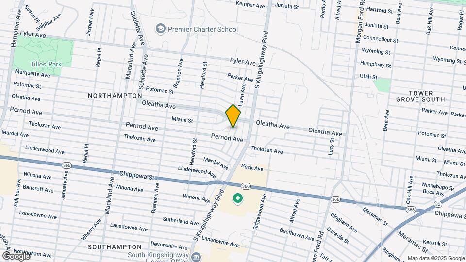 3525-3527 Lawn Ave, Unit 3527 Map and Location Details