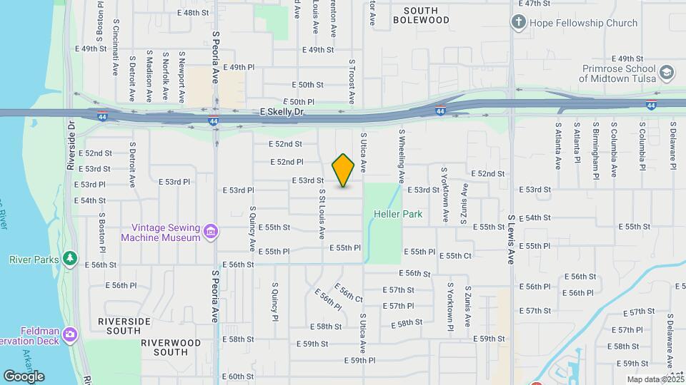 1625 E 54th St Map and Location Details