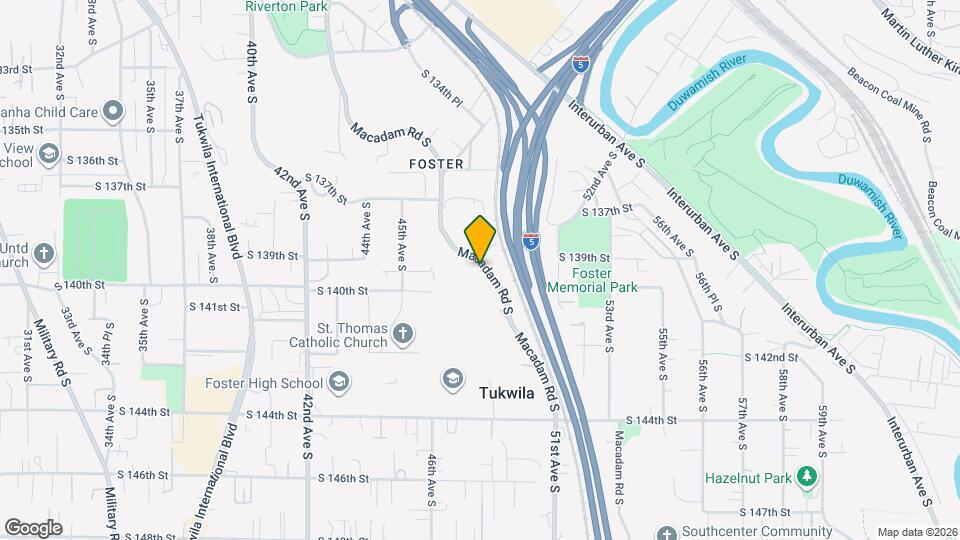 13815 Macadam Rd S Map and Location Details