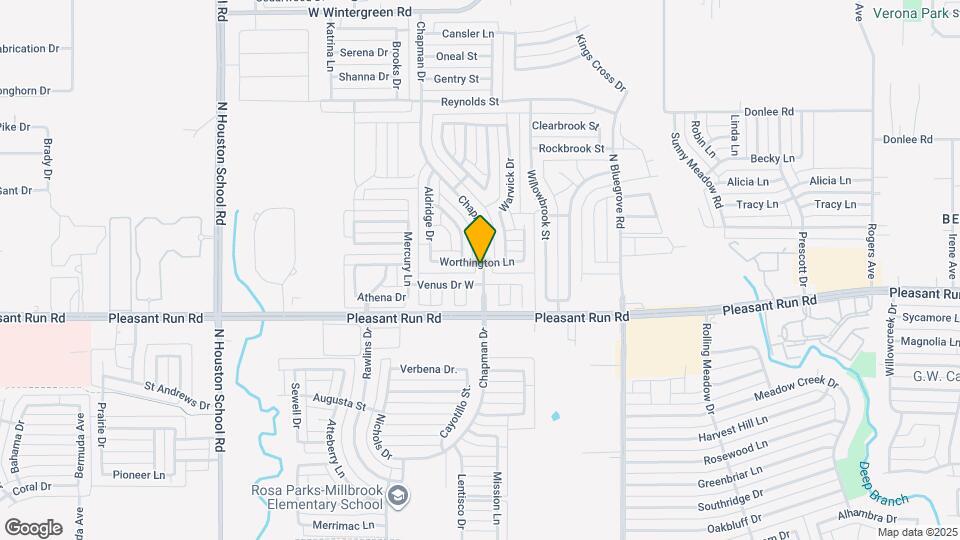 1700 Worthington Ln Map and Location Details