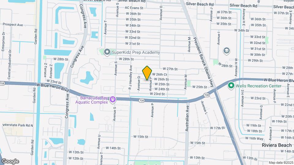 1310 W 25th St Map and Location Details