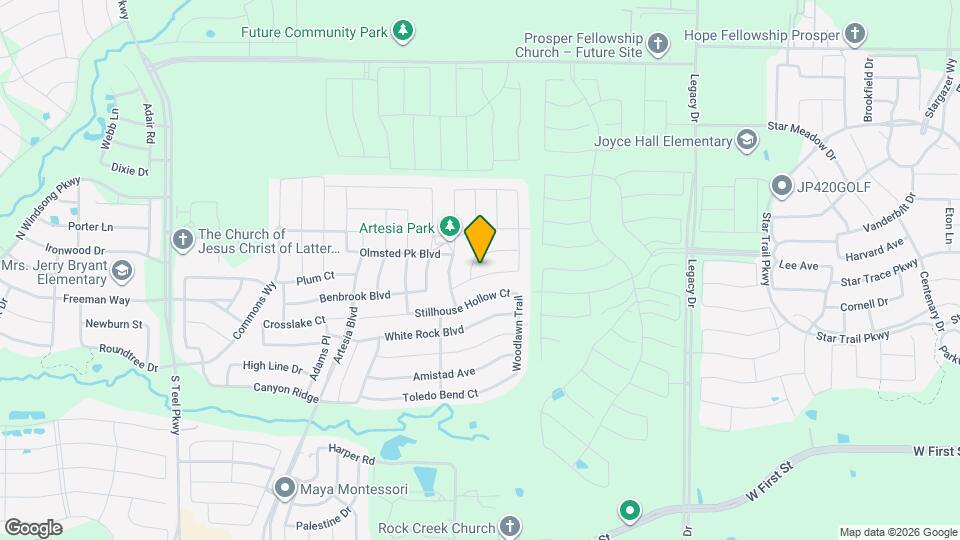 16609 Spence Park Ln Mapa y Detalles de la Ubicación