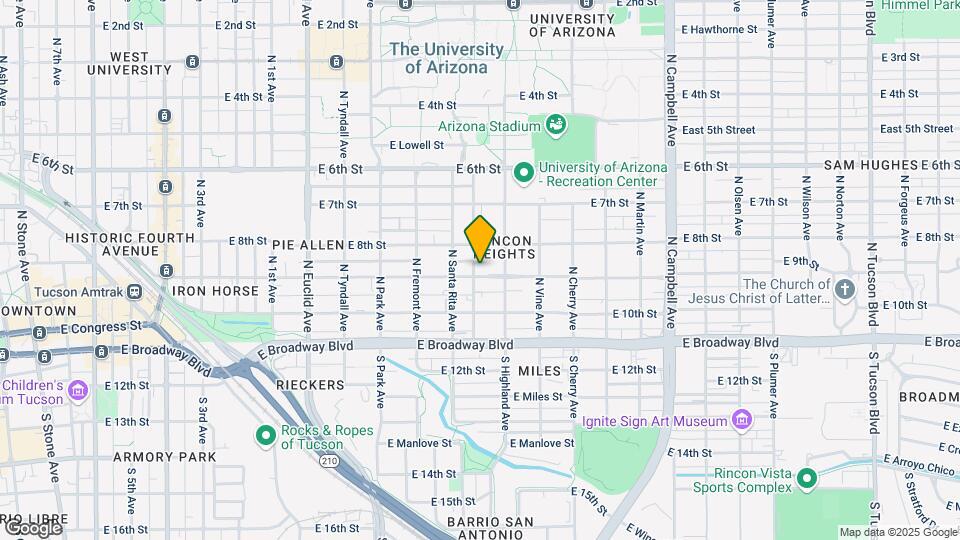 1307-1311 E 9th St Map and Location Details