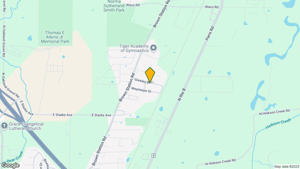 3604 Greeley Dr Map and Location Details