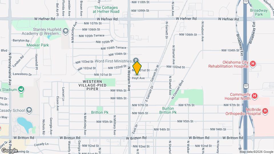 1029 Hoyt Ave Map and Location Details