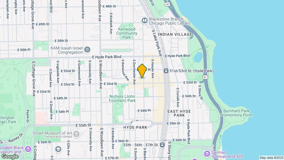 1424 E 53rd St Map and Location Details