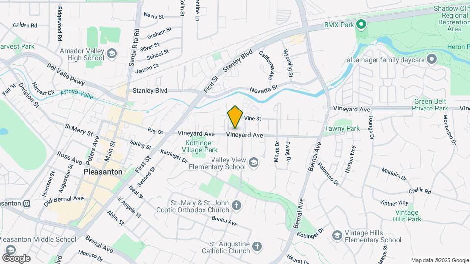 Pleasanton Heights TRIPLEX Map and Location Details