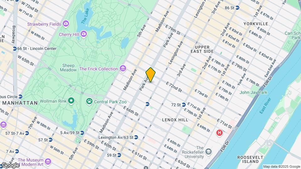 122 E 71st St Map and Location Details