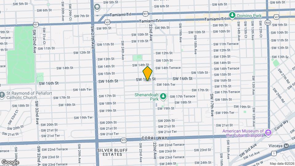 2235 SW 16th Ter, Unit Rear Studio Mapa y Detalles de la Ubicación