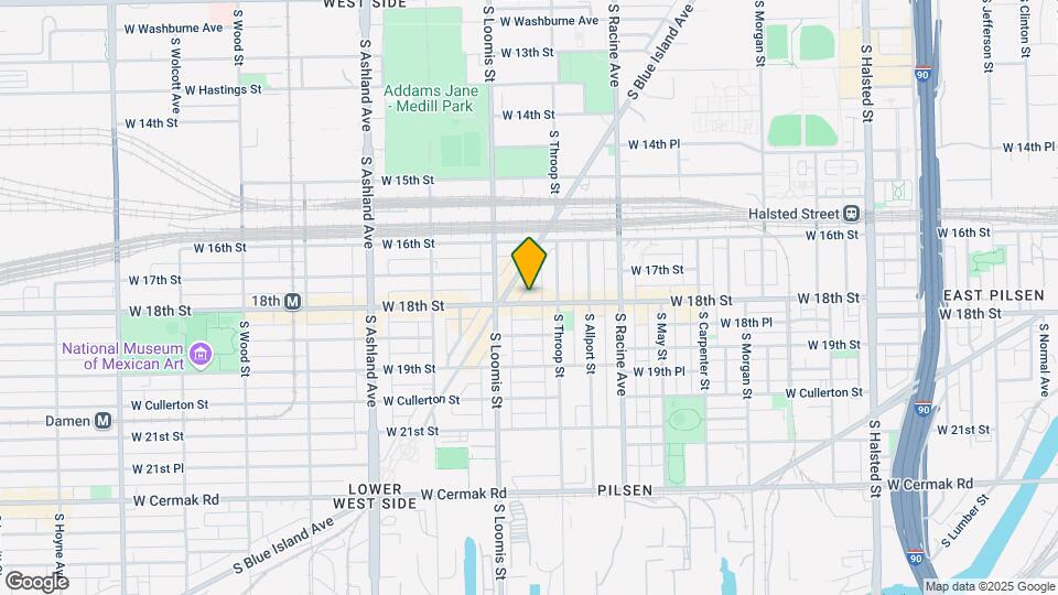 1328 W 18th St. Map and Location Details