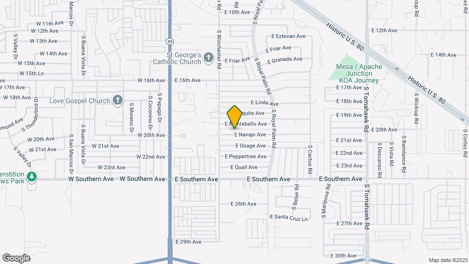 528 E Navajo Ave Map and Location Details