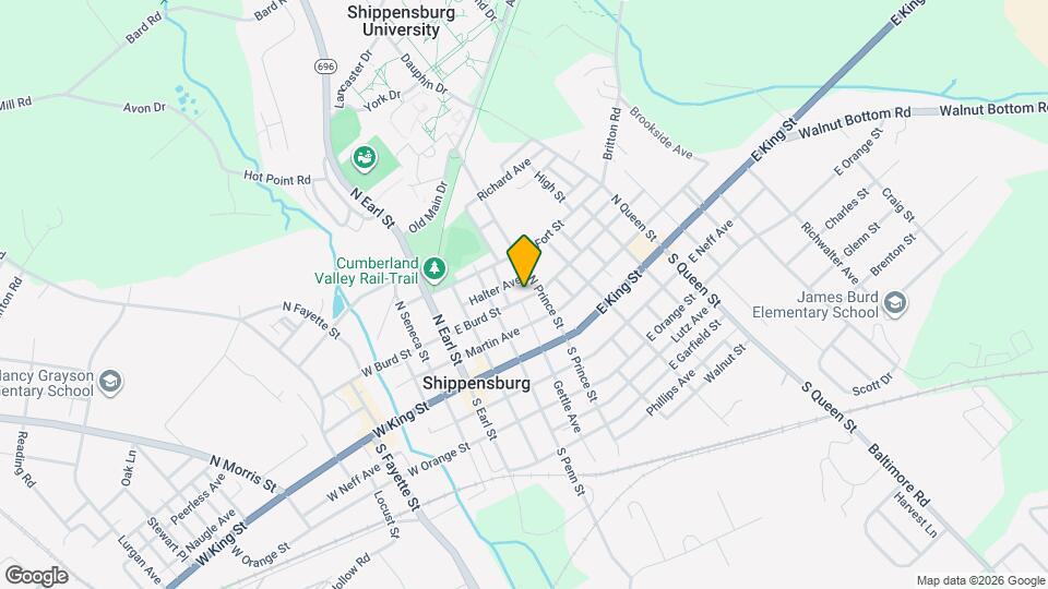 123 E Burd St Map and Location Details