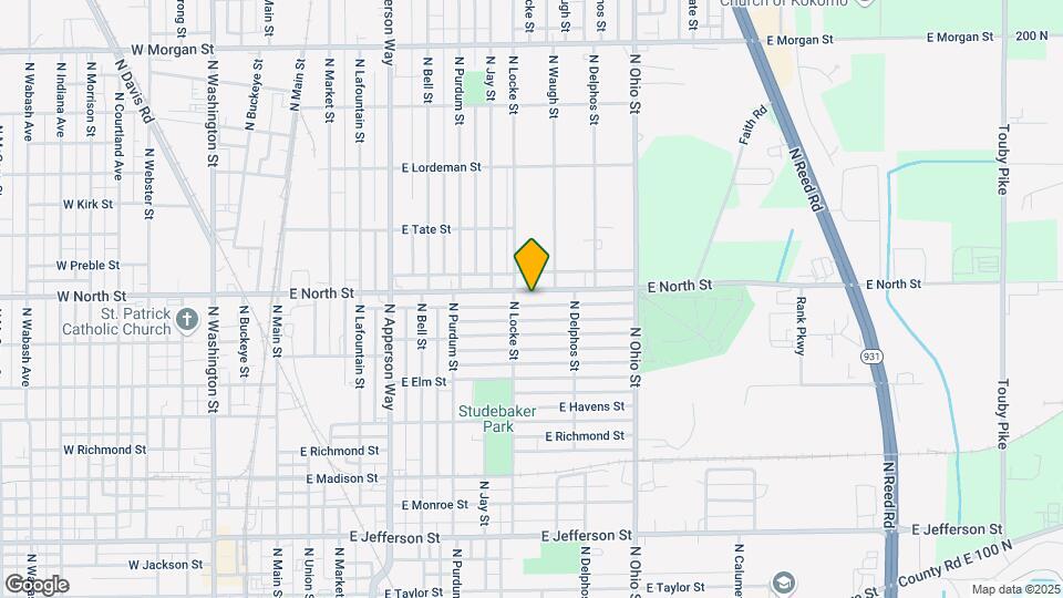 915 E North St Map and Location Details