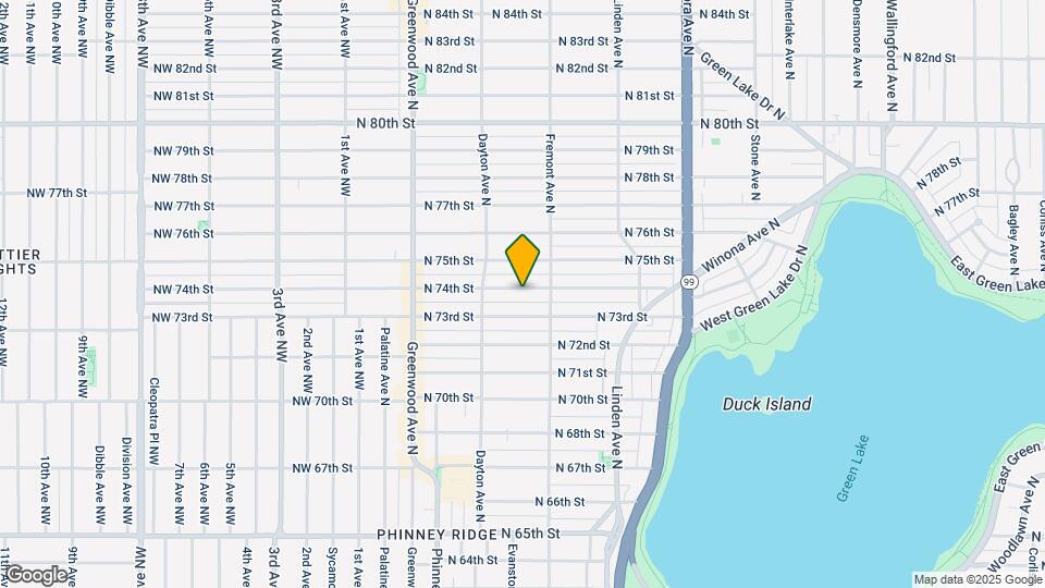 533 N 74th St Map and Location Details