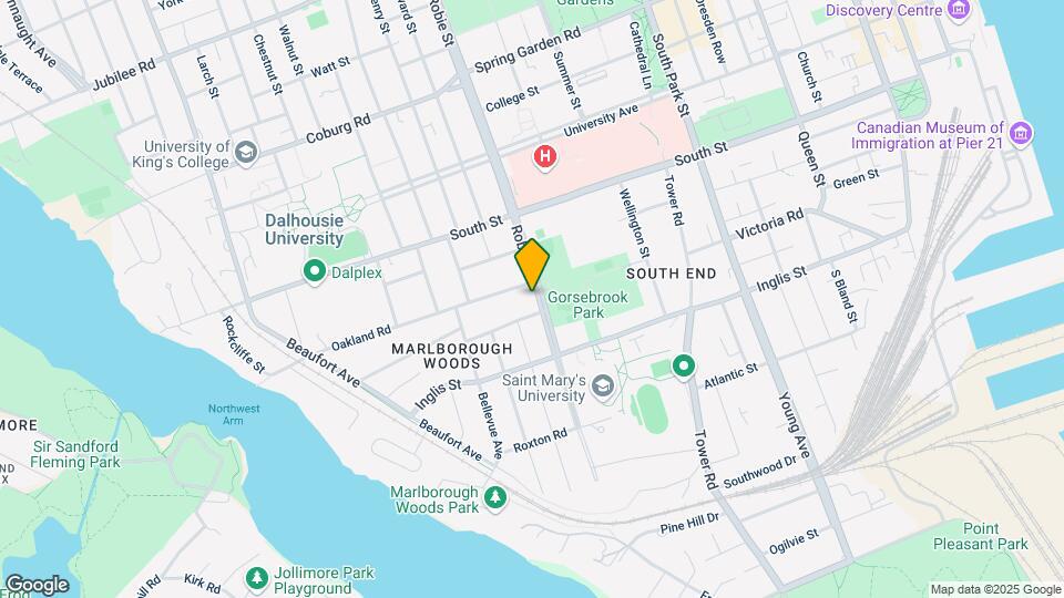 1080 Robie Street Map and Location Details