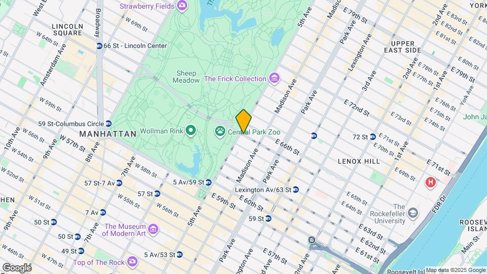 6 E 65th St Mapa y Detalles de la Ubicación