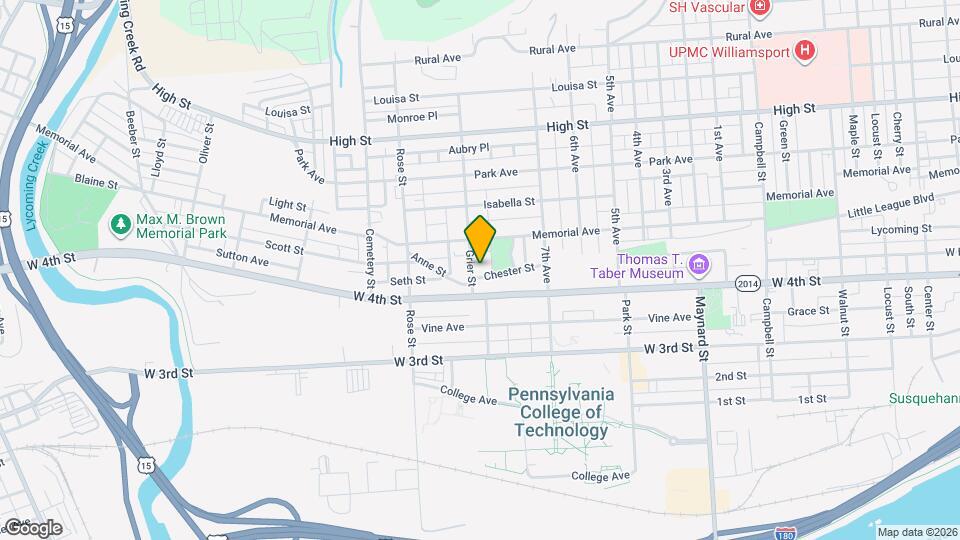 504 Grier St, Unit 504.5 Map and Location Details