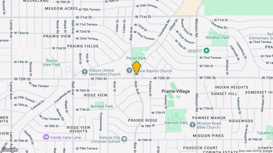 7425 Roe Ave Map and Location Details