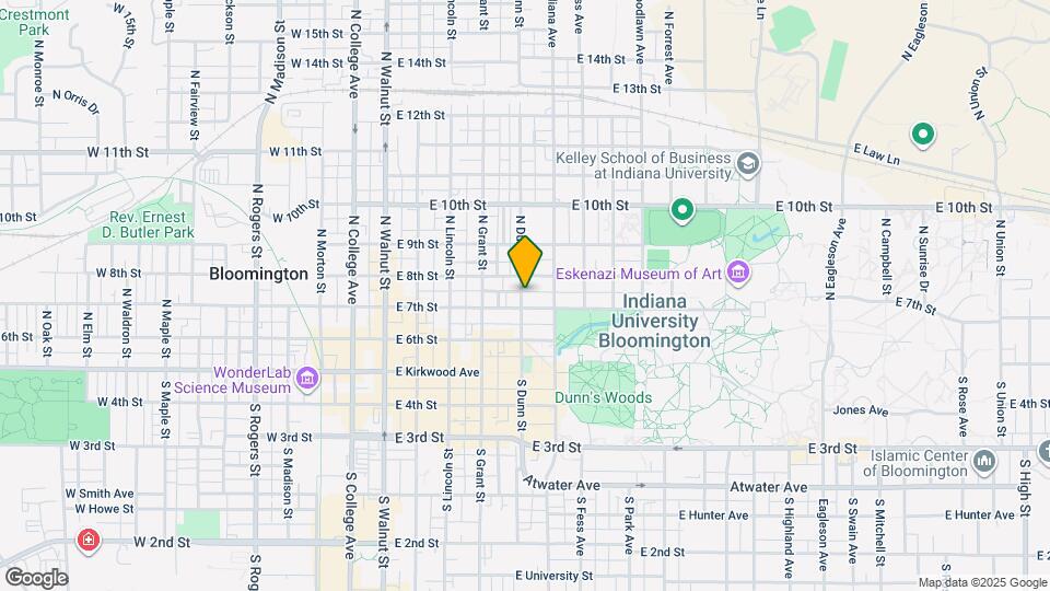 310 N Dunn St Map and Location Details