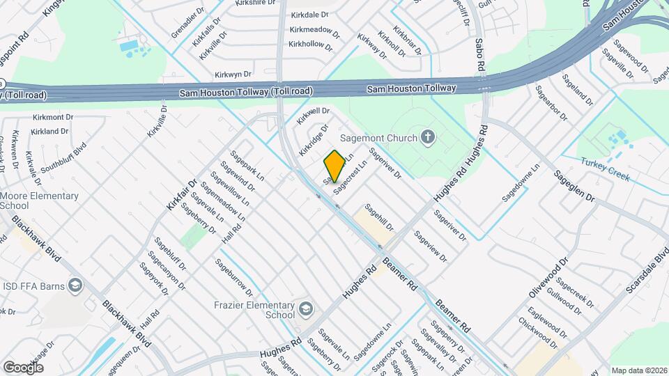 10911 Sagecrest Ln Mapa y Detalles de la Ubicación