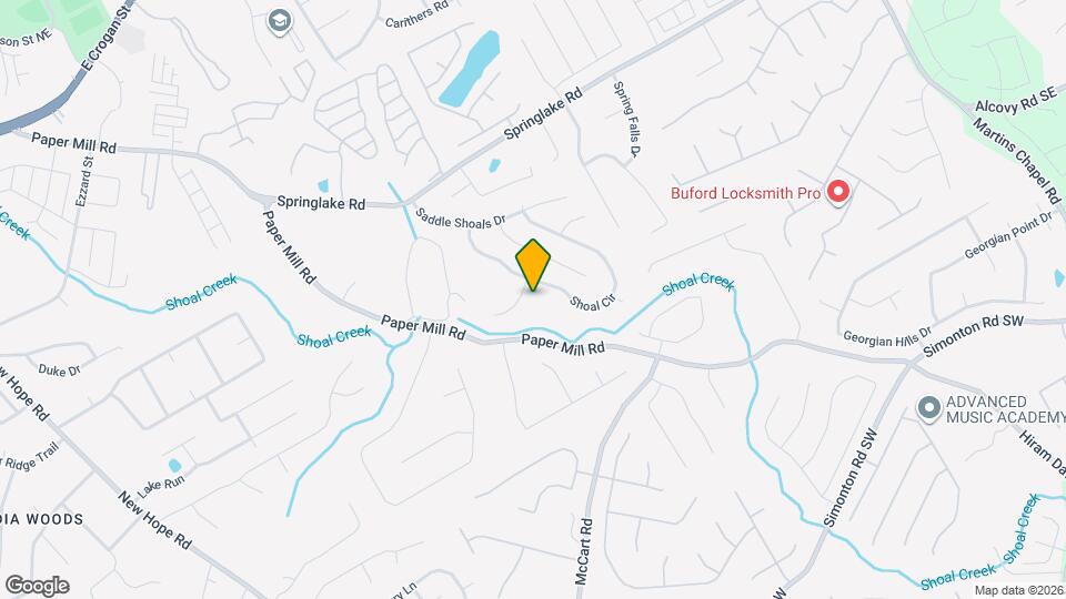 414 Saddle Shoal Trl Map and Location Details