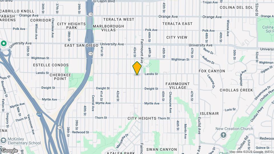 3689 43rd St Map and Location Details